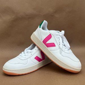 Veja Hot Pink and Green Sneakers